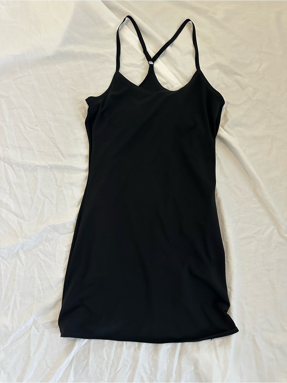 Outdoor Voices Black athletic dress with Racerback & built in bra